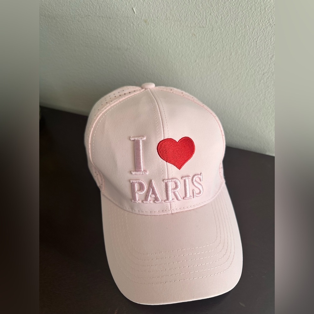 Aker I Love Paris Embroidered Fashion Women Hat Pink One Size